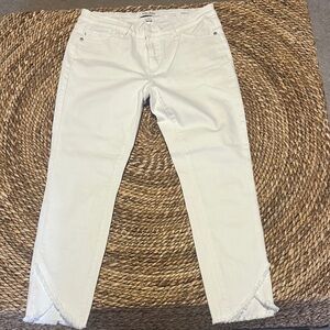 Judy Blue Skinny Fit Frayed Bottom Jeans